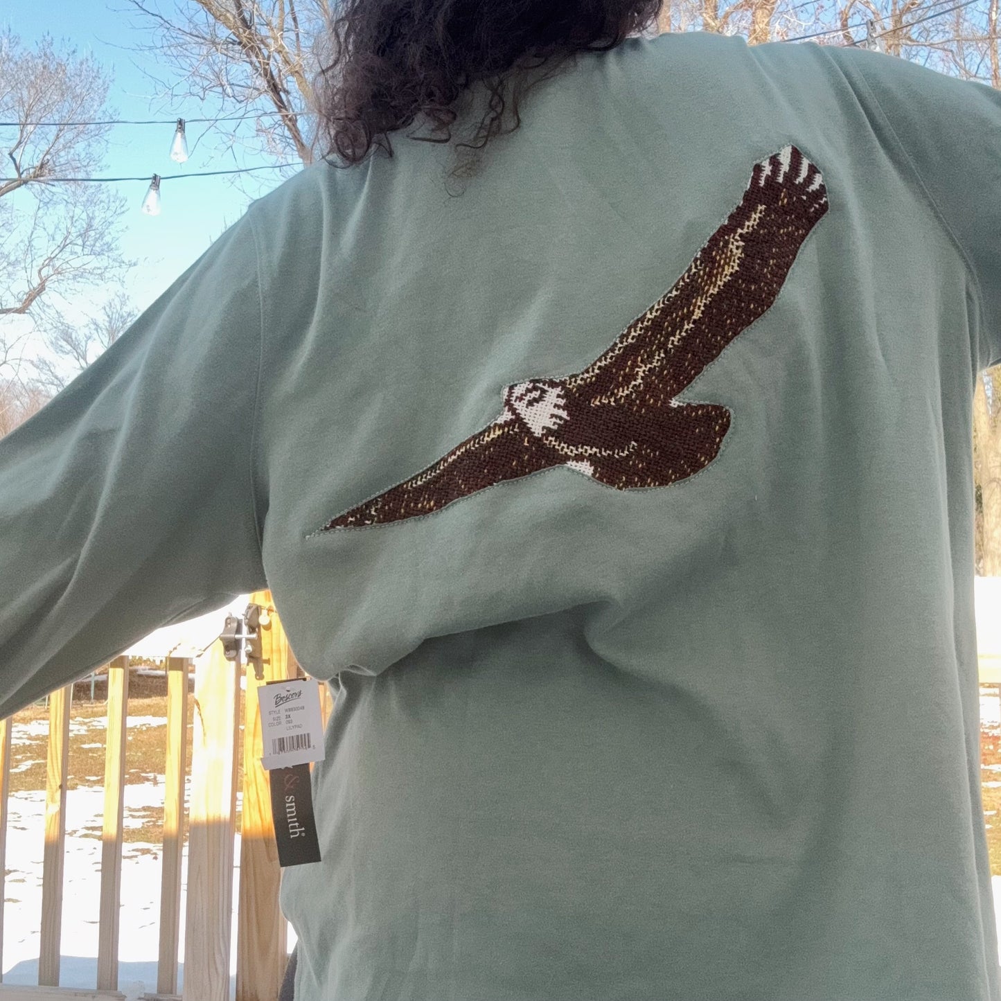 Eagle Tapestry Mockneck - Size M-3X