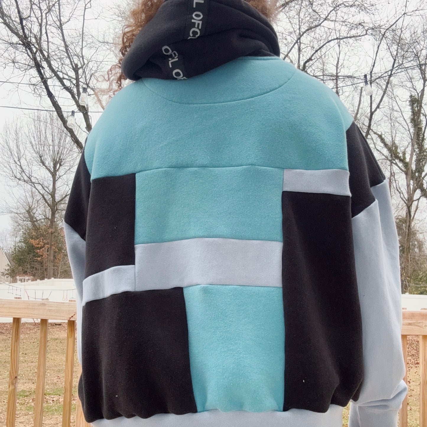 Twlight Patchwork Hoodie - Size XS-2XL