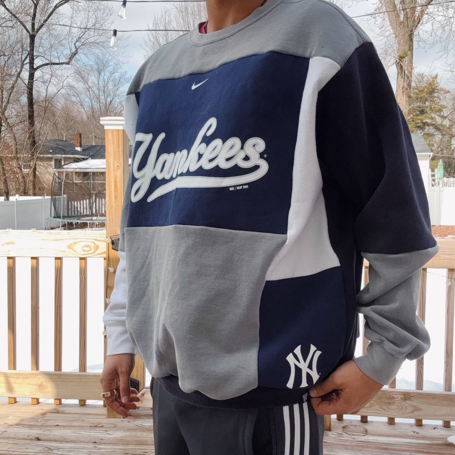 Yanks Patchwork Crewneck - Size XS-XL