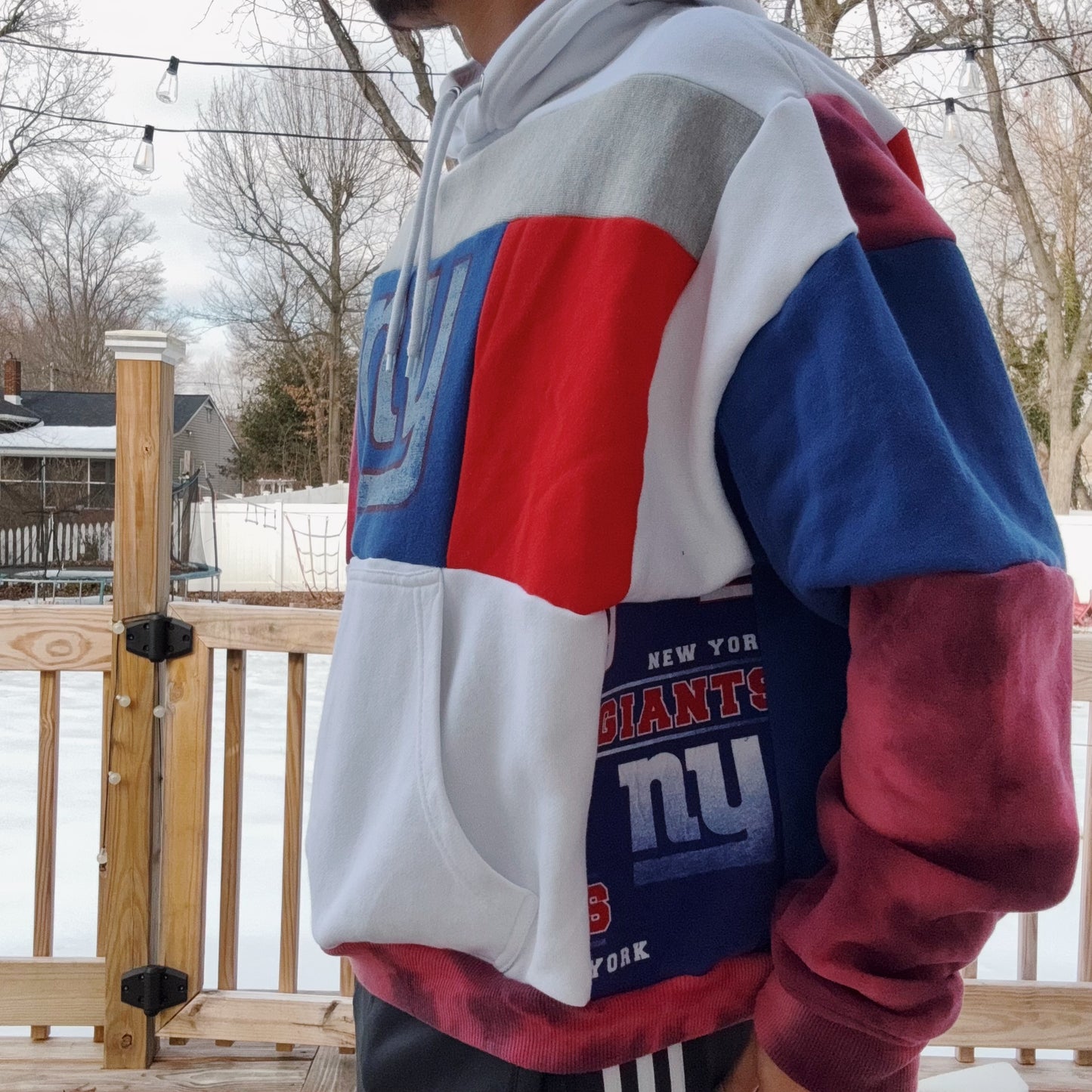 Giants Patchwork Hoodie - Size XS-XL