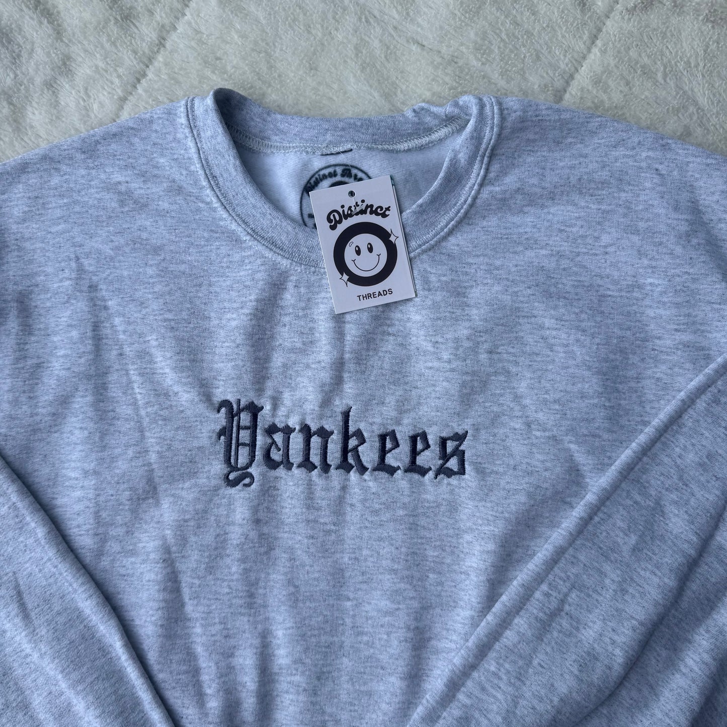 Yankees Ready To Ship Embroidered Crew - Size Medium