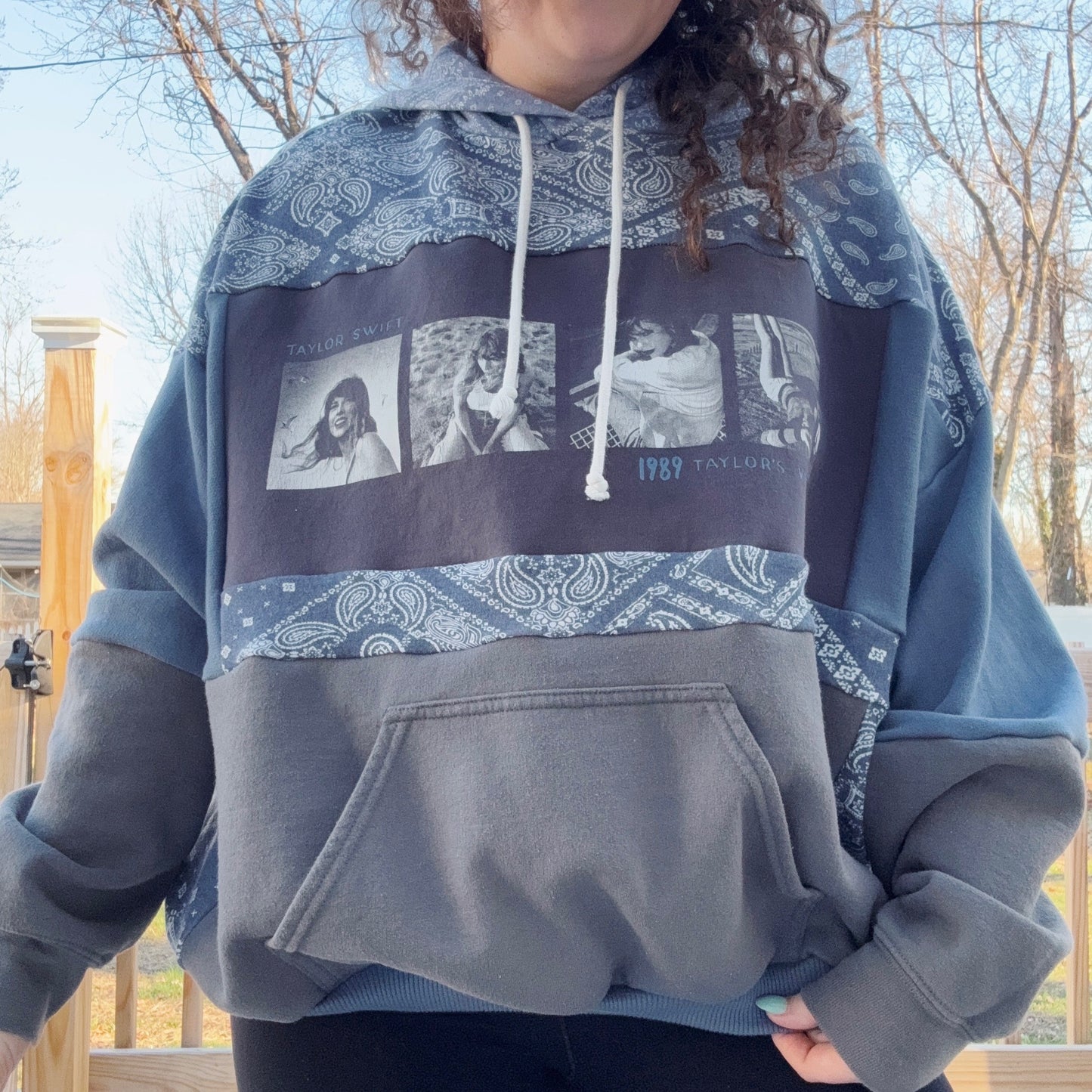 Taylor Patchwork Hoodie - Size XS-2XL