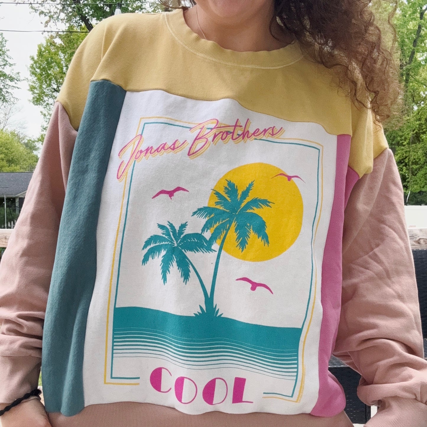 Cool JoBros Patchwork Crew - Size XS-2XL