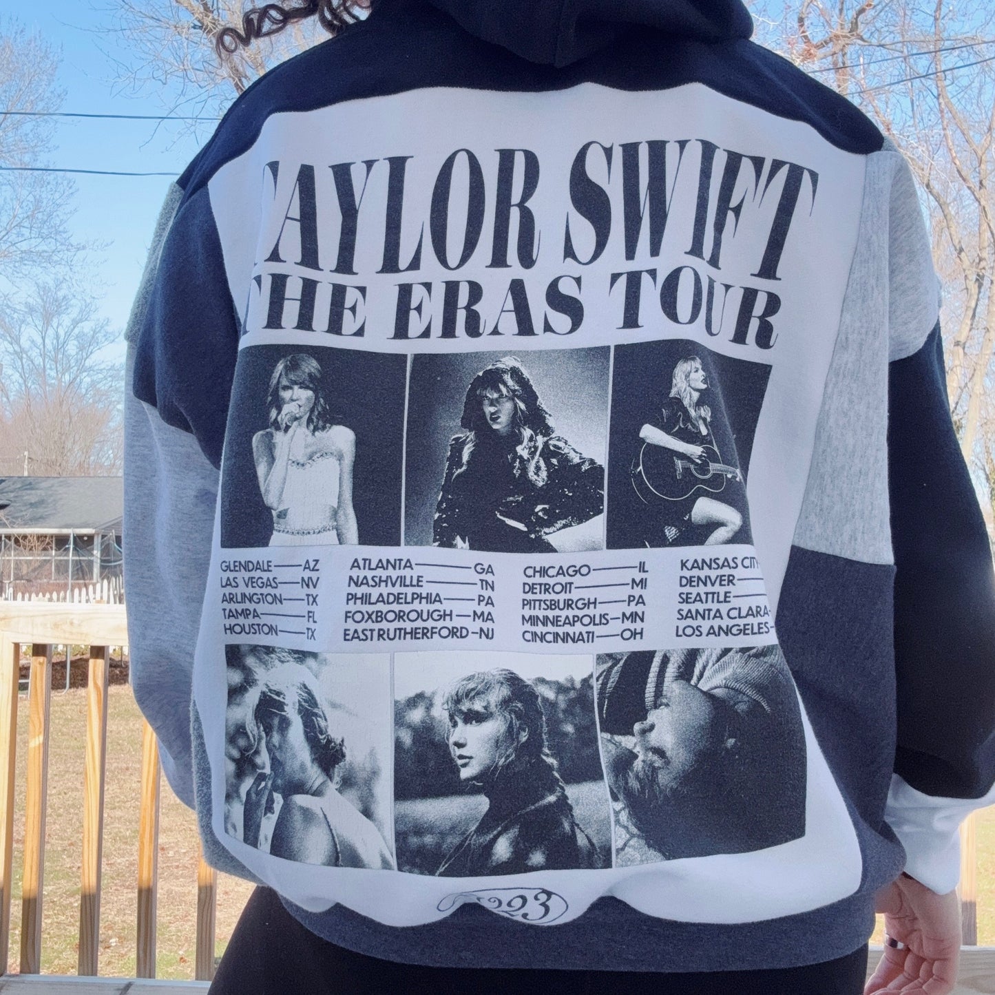 Taylor Patchwork Crewneck - Size XS-2XL