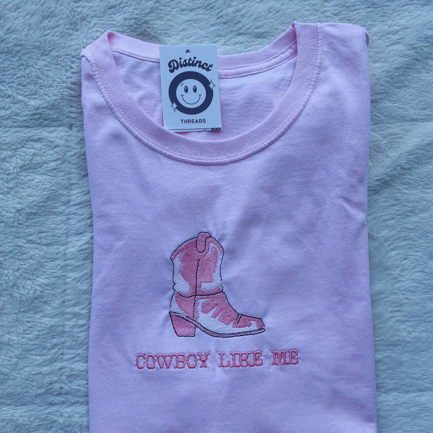 Cowboy Like Me Taylor Inspired Embroidered T-Shirt