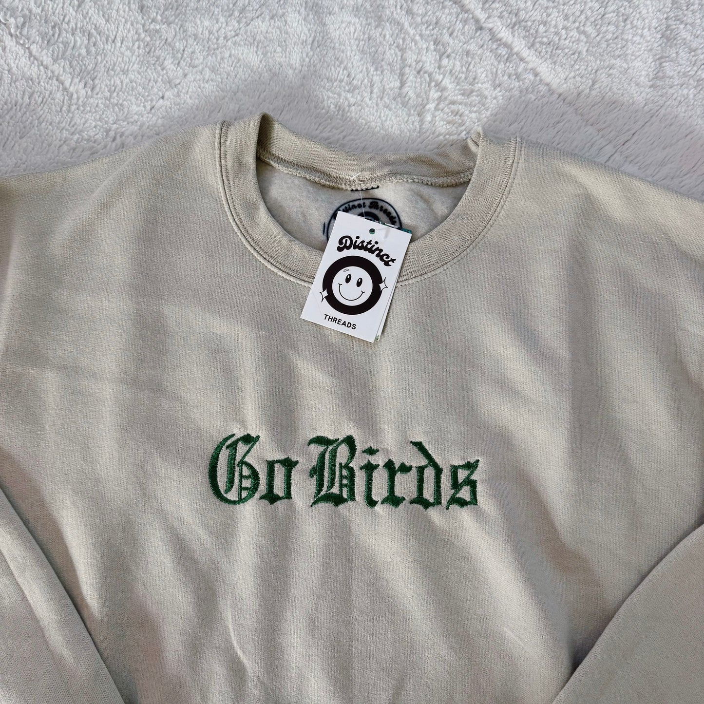 Go Birds Ready To Ship Embroidered Crew - Size Medium