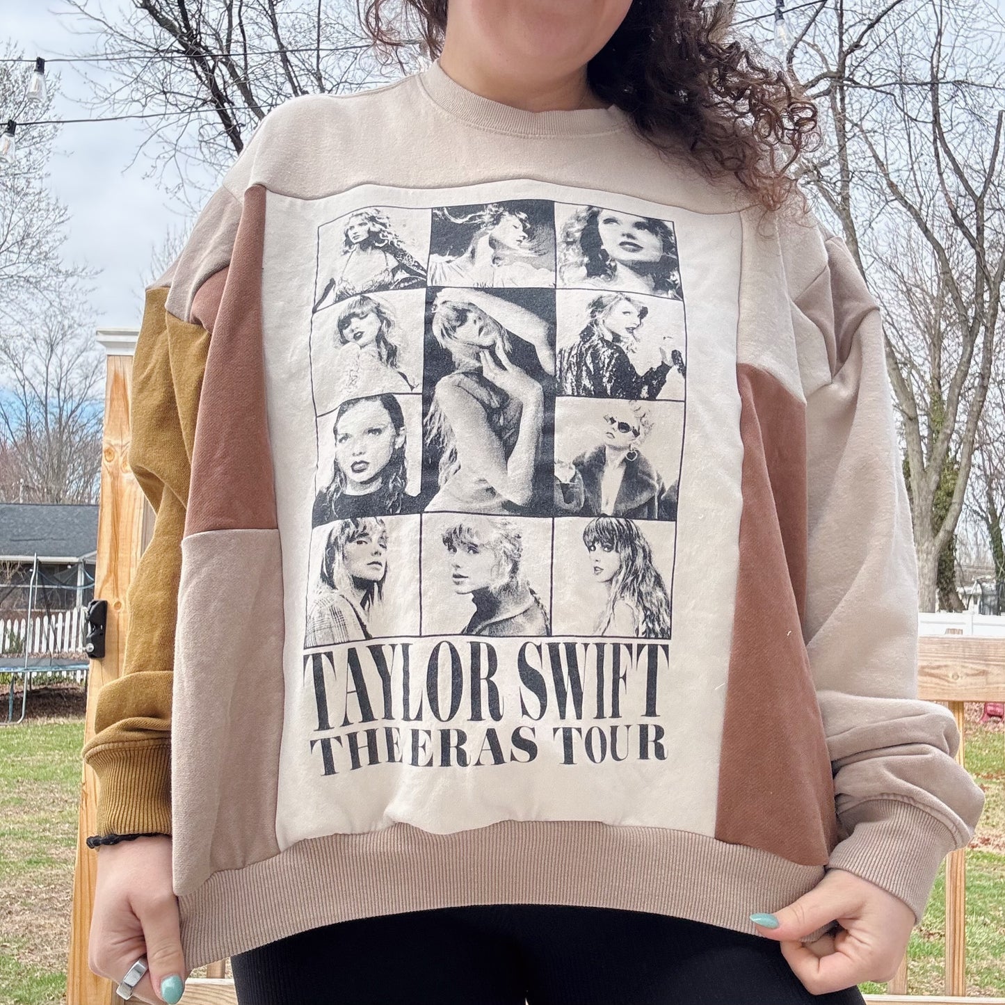 Taylor Patchwork Hoodie - Size XS-2XL