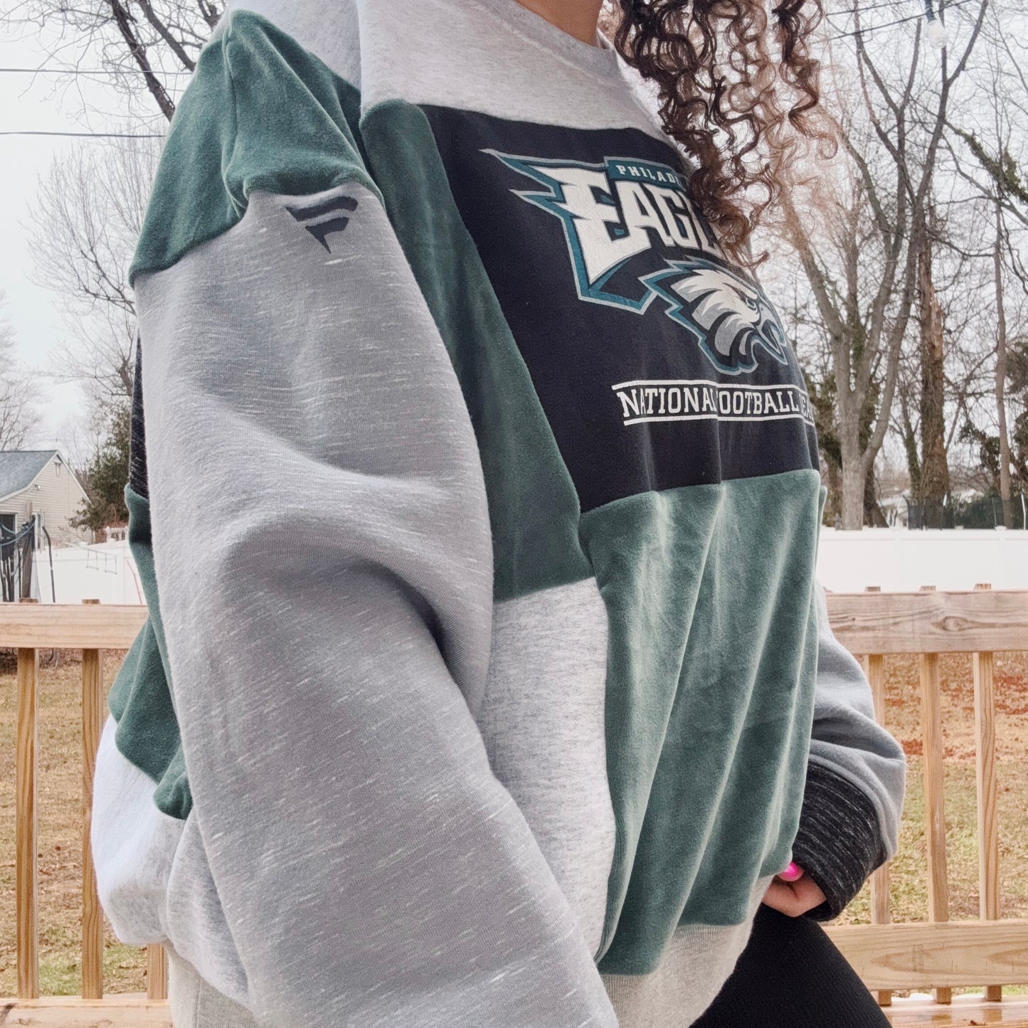 Birds Patchwork Crewneck - Size M-2XL