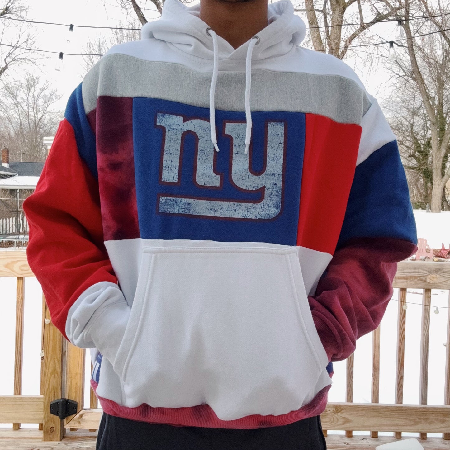 Giants Patchwork Hoodie - Size XS-XL