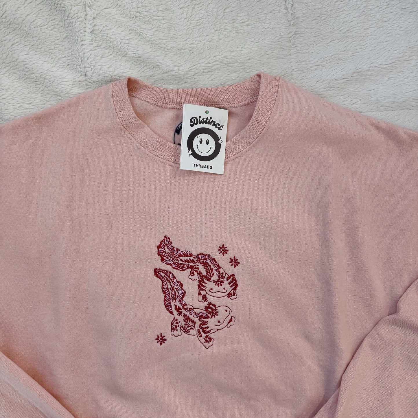 Axolotls Ready To Ship Embroidered Crew - Size Medium