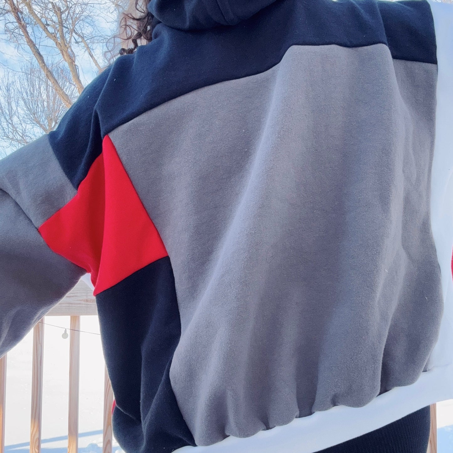 Scream Patchwork Hoodie - Size XS-2XL