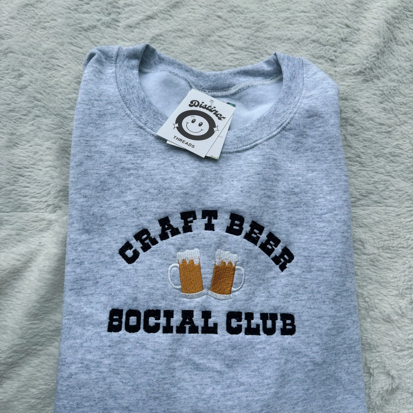 Craft Beer Social Club Embroidered Crewneck Sweatshirt