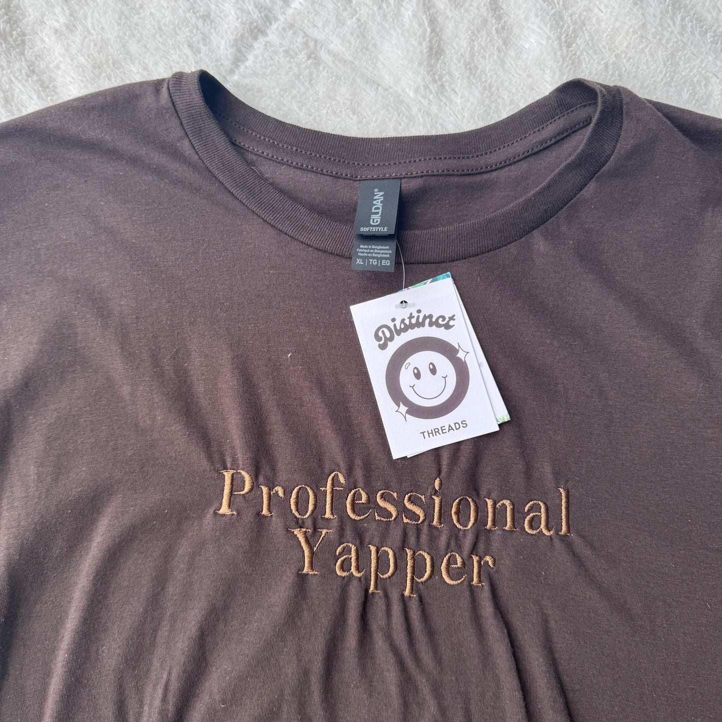 Professional Yapper Ready To Ship Embroidered Tee - Size XL