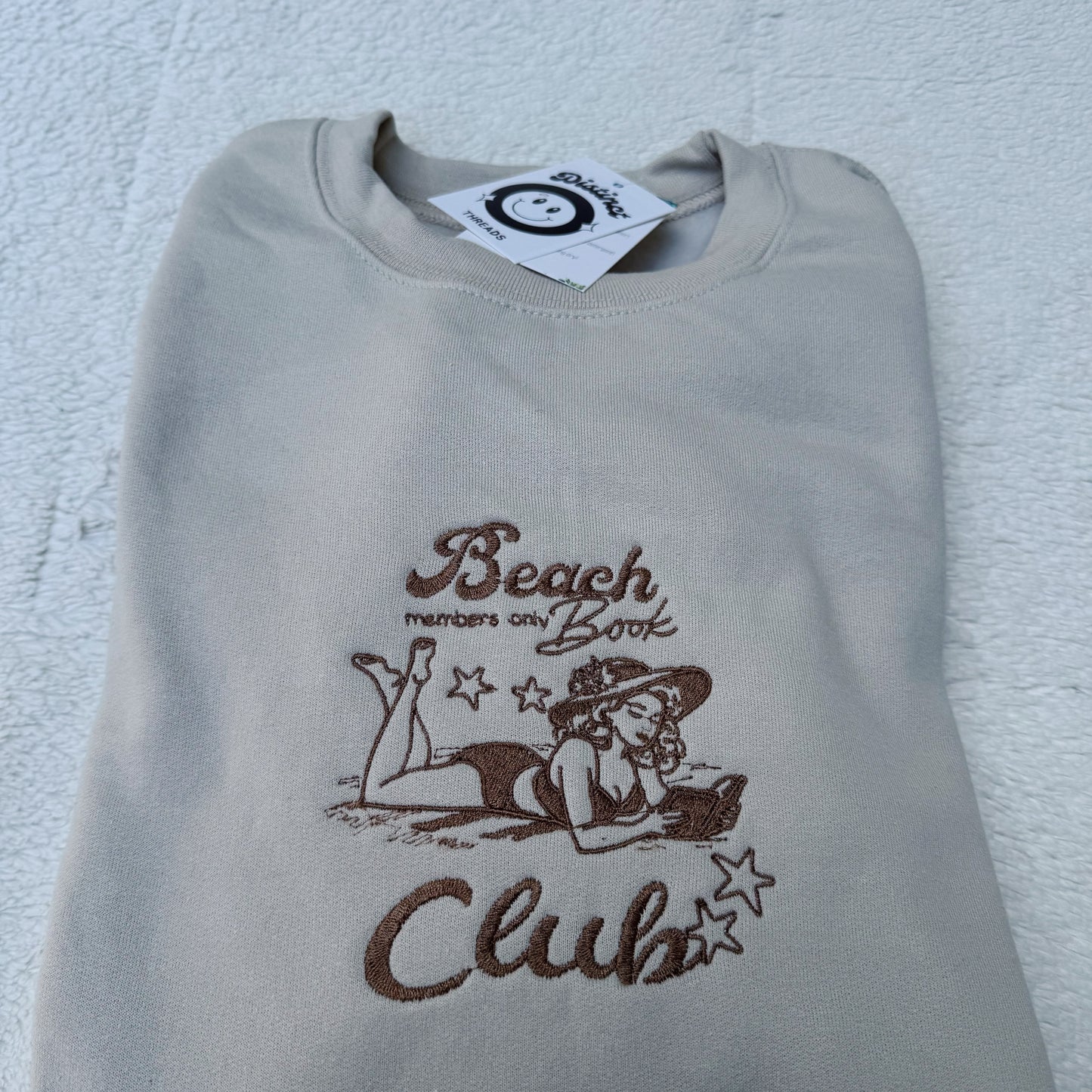 Beach Book Club Embroidered Crewneck Sweatshirt