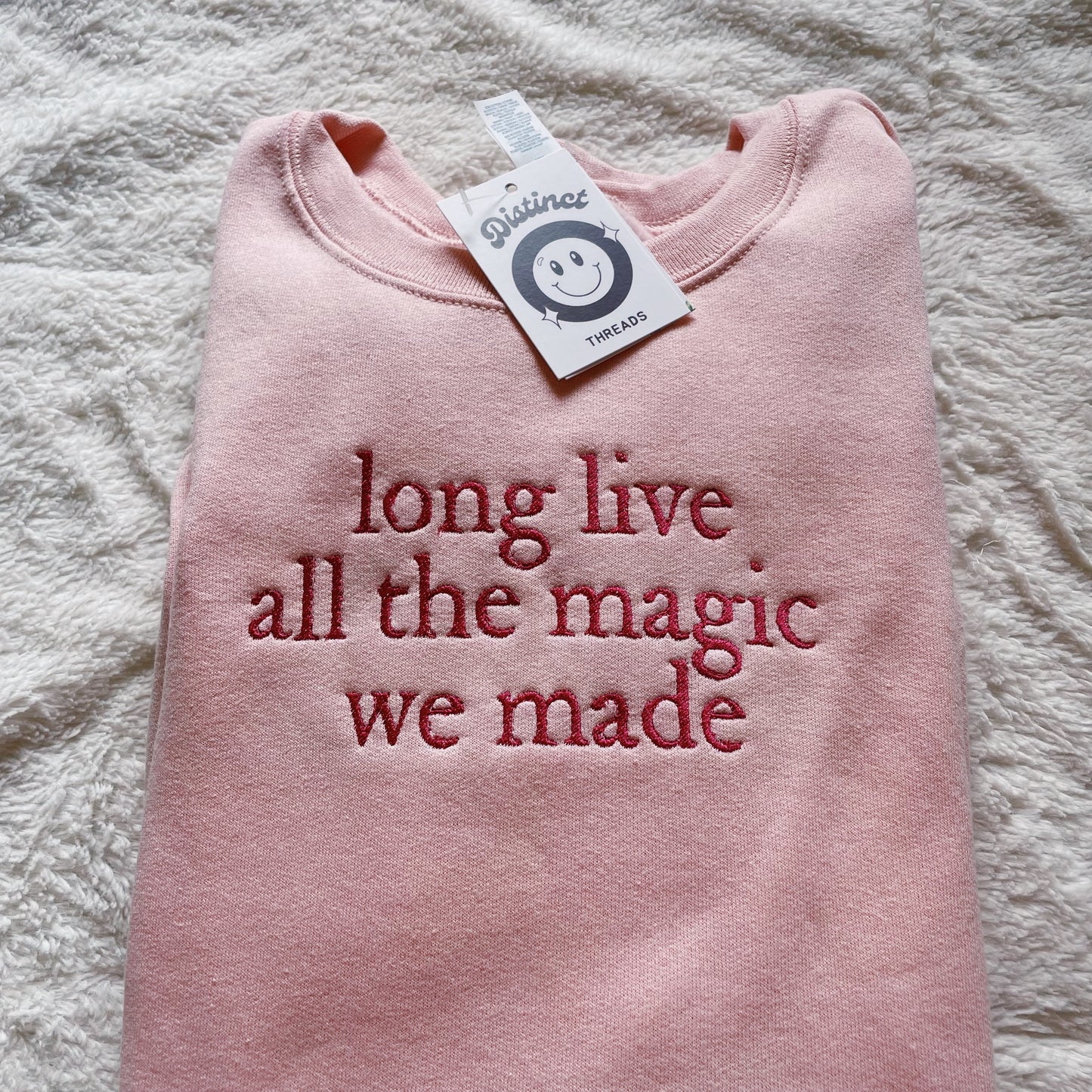 Long Live Taylor Inspired Embroidered Crewneck Sweatshirt