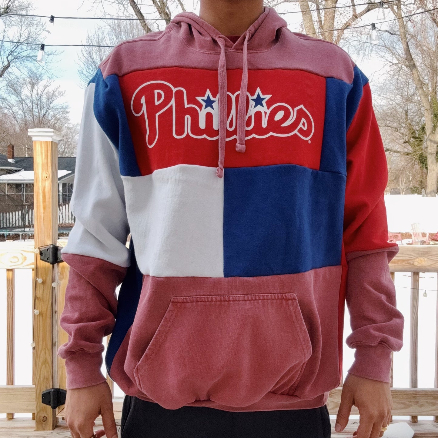 Phils Patchwork Hoodie - Size XS-XL