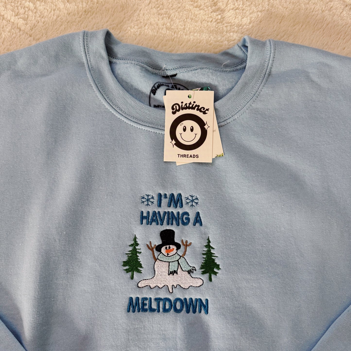 I'm Having A Meltdown Ready To Ship Embroidered Crew - Size Large