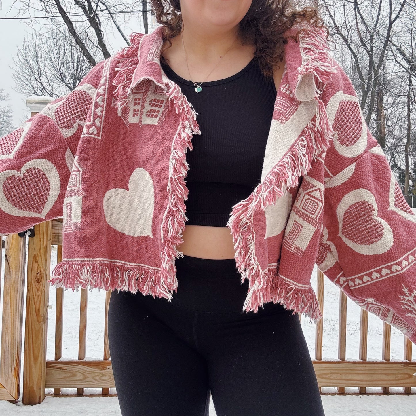 Home Is Where The Heart Is Reworked Cardigan - Size S-2XL