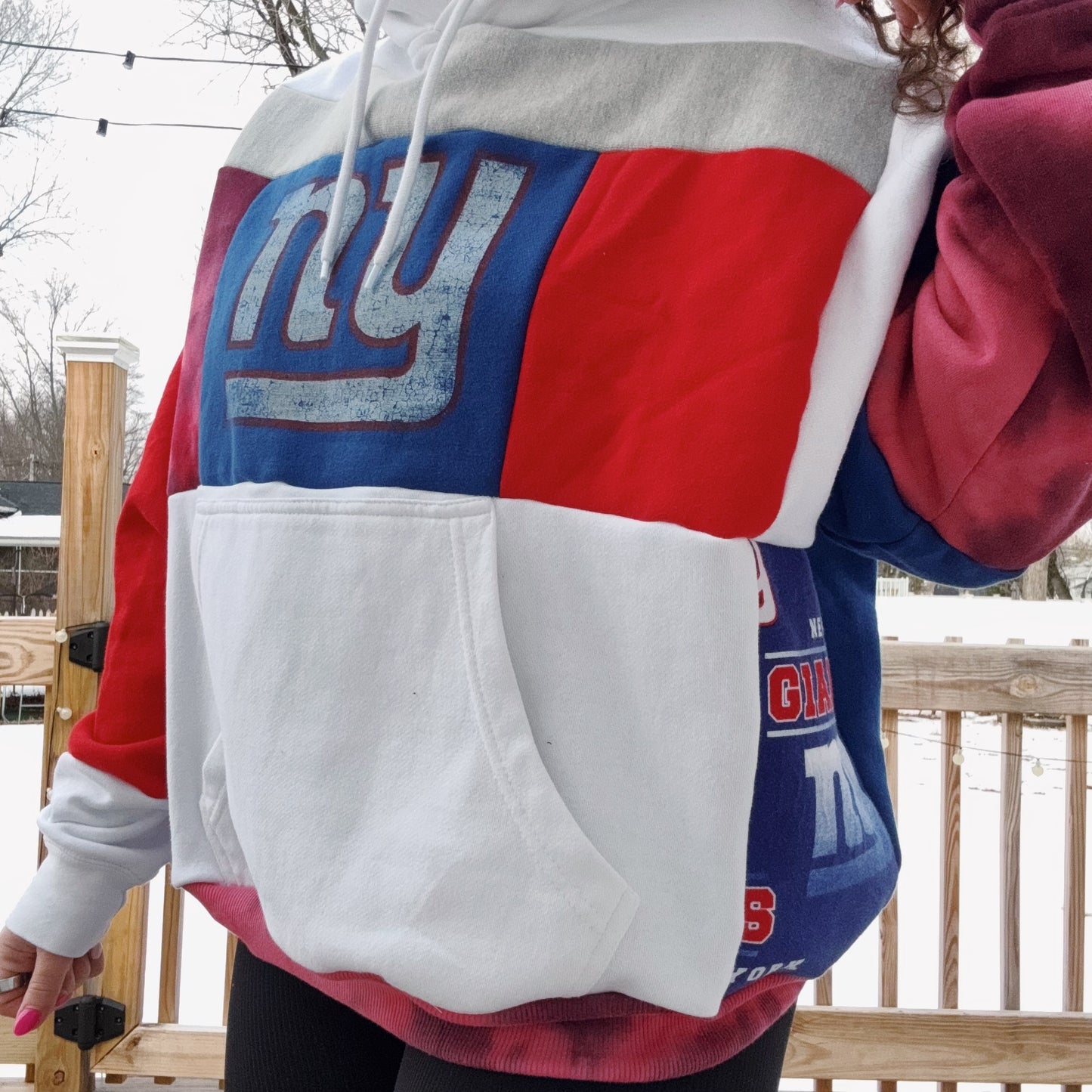 Giants Patchwork Hoodie - Size XS-XL