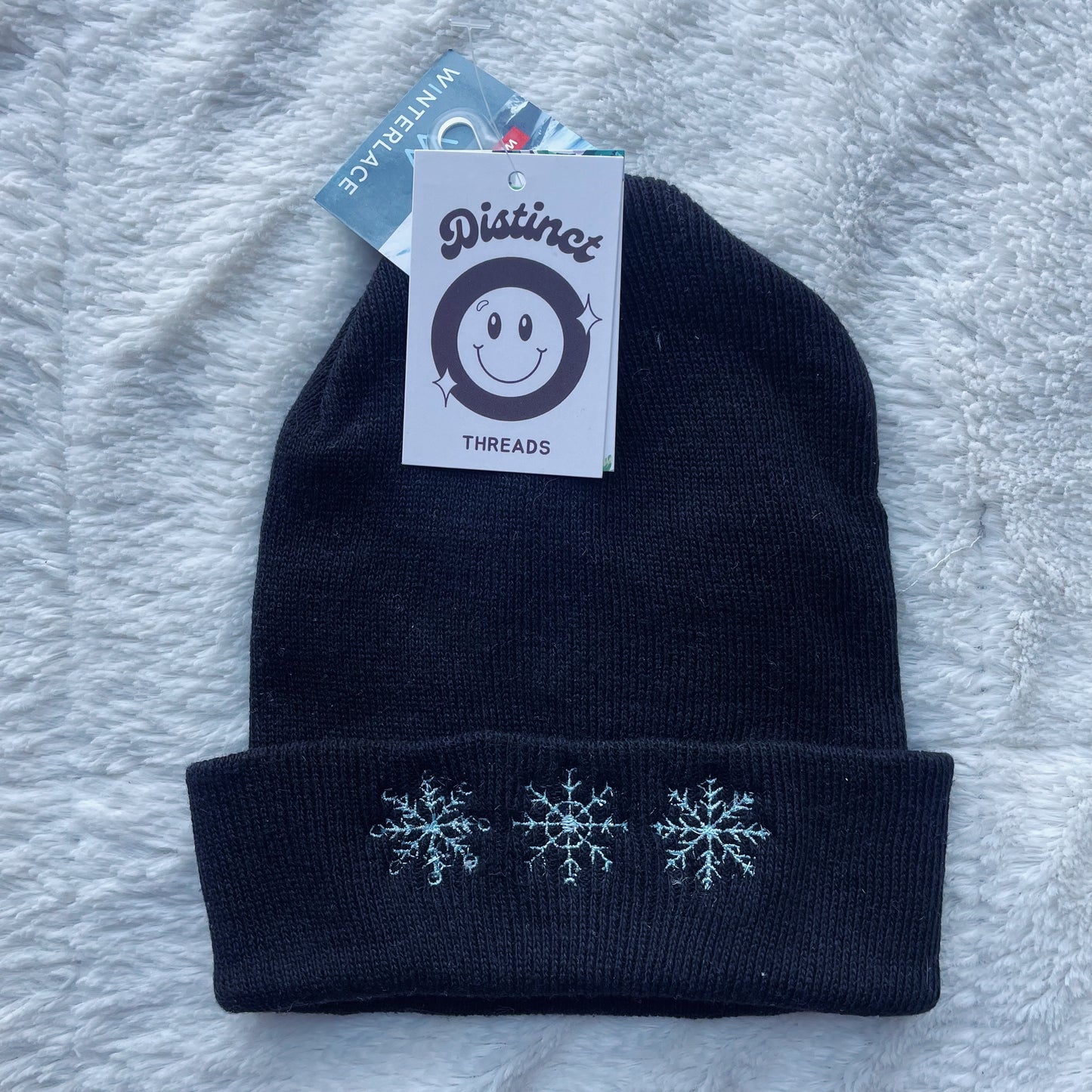 Snowflakes Christmas Embroidered Beanie