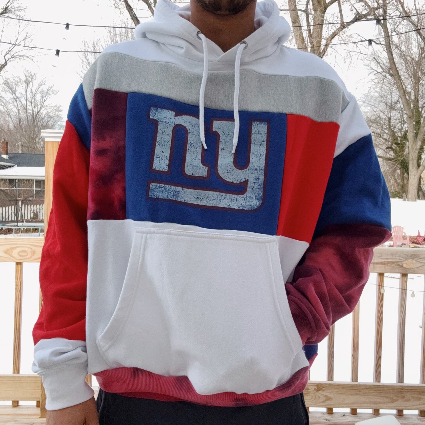 Giants Patchwork Hoodie - Size XS-XL