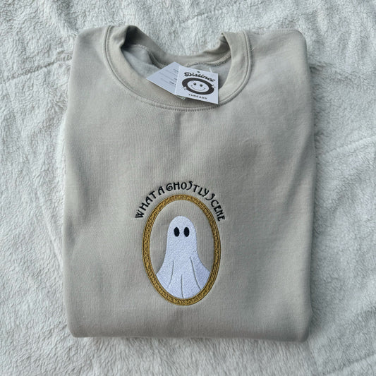 What A Ghostly Scene Taylor Inspired Embroidered Crewneck Sweatshirt