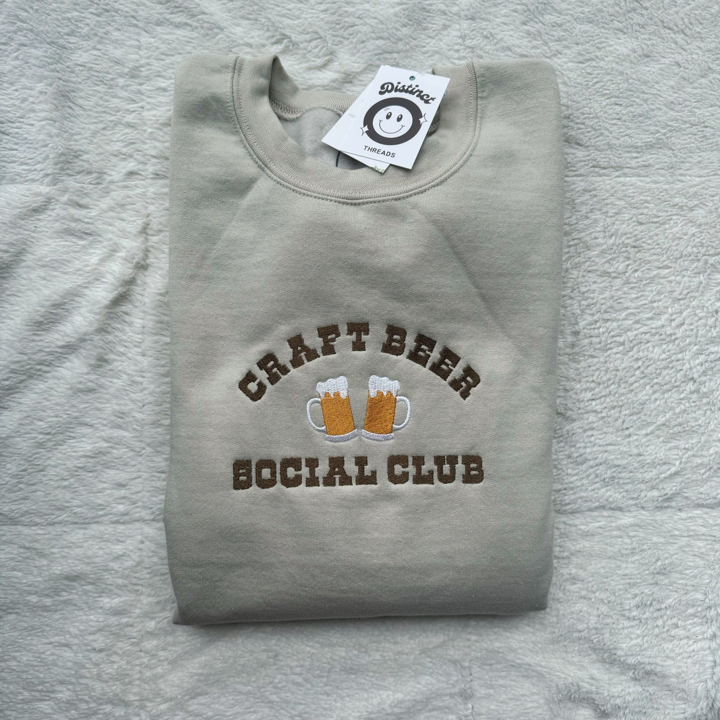 Craft Beer Social Club Embroidered Crewneck Sweatshirt