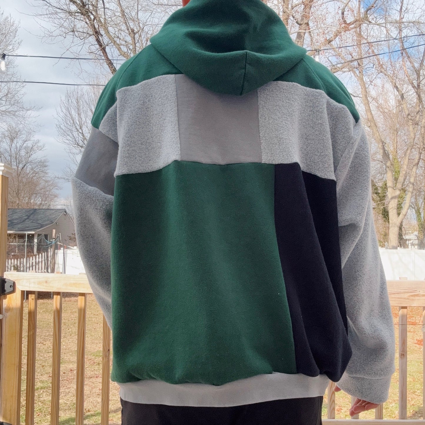 Eagles Patchwork Hoodie - Size S-XL