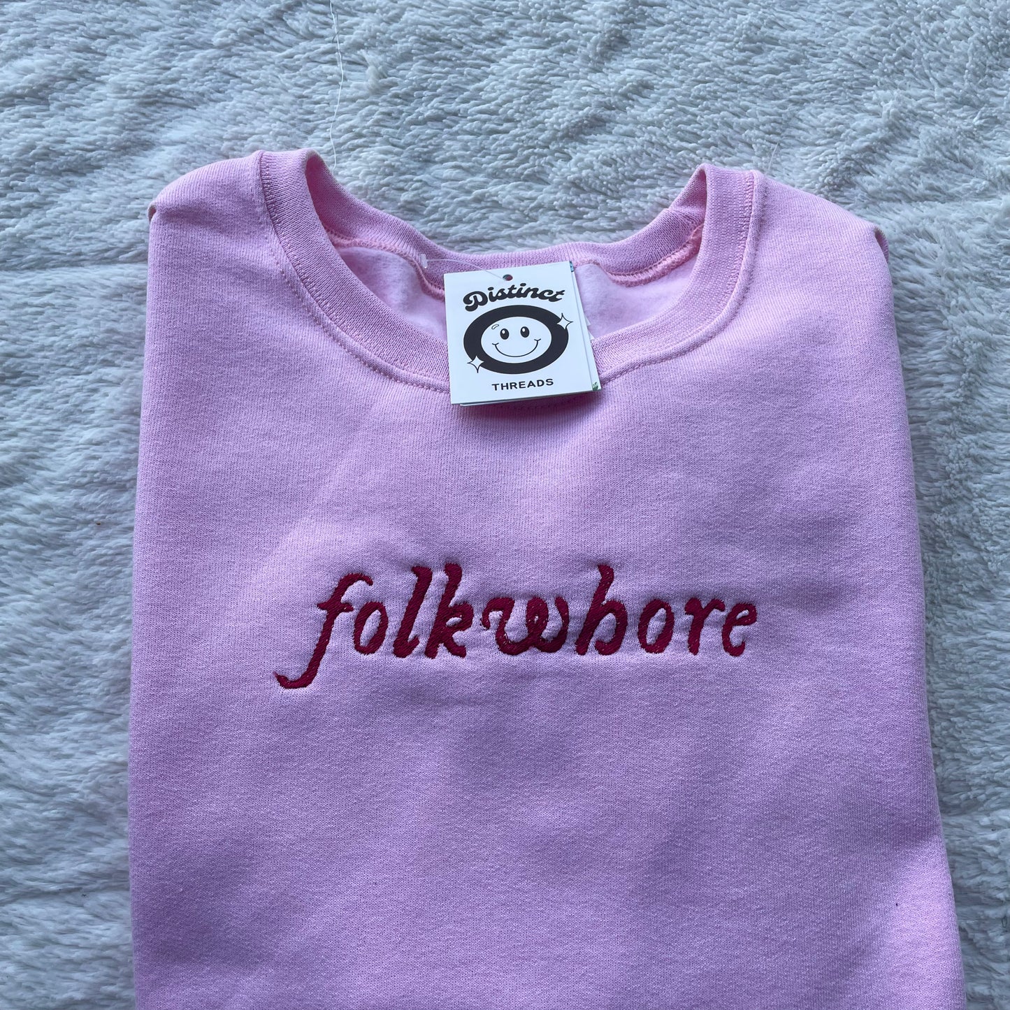 Folklore Taylor Inspired Embroidered Crewneck Sweatshirt