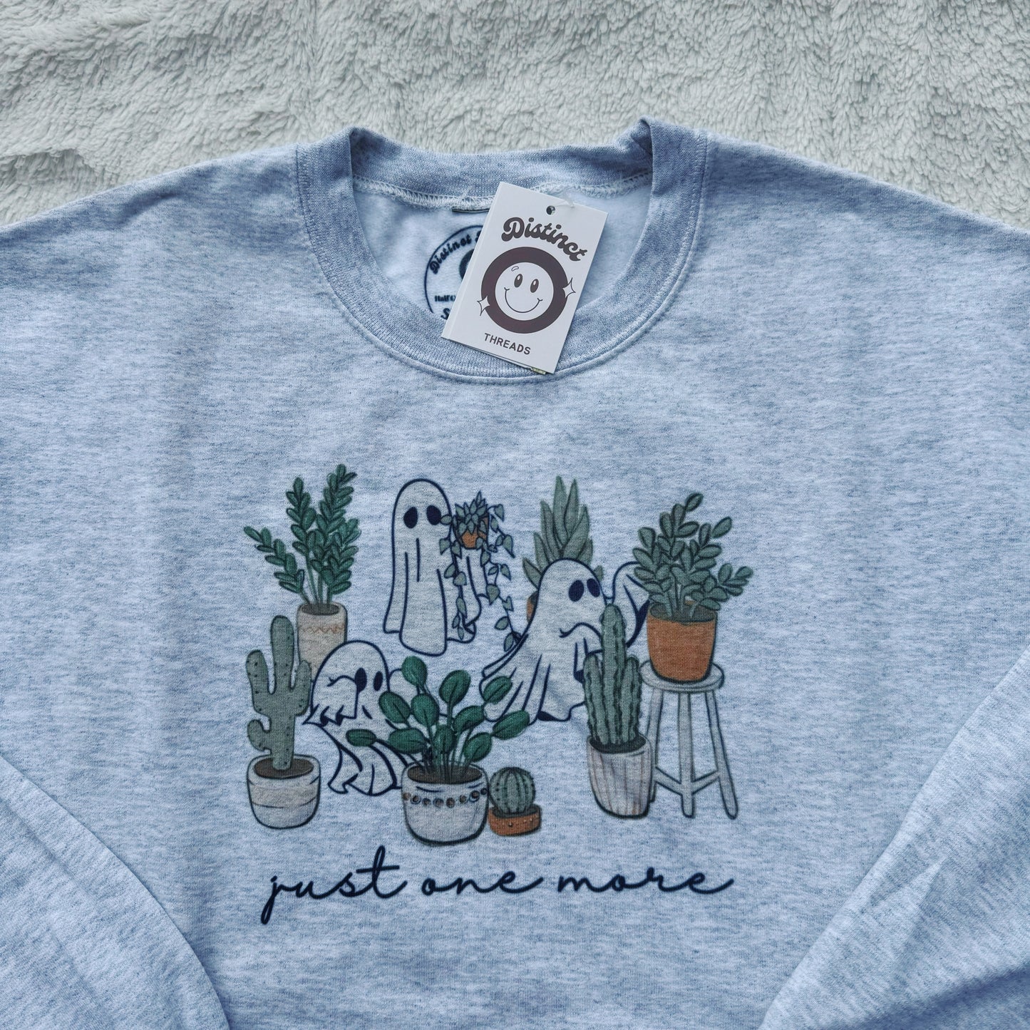 Just One More Plant Ghosts Printed Crew