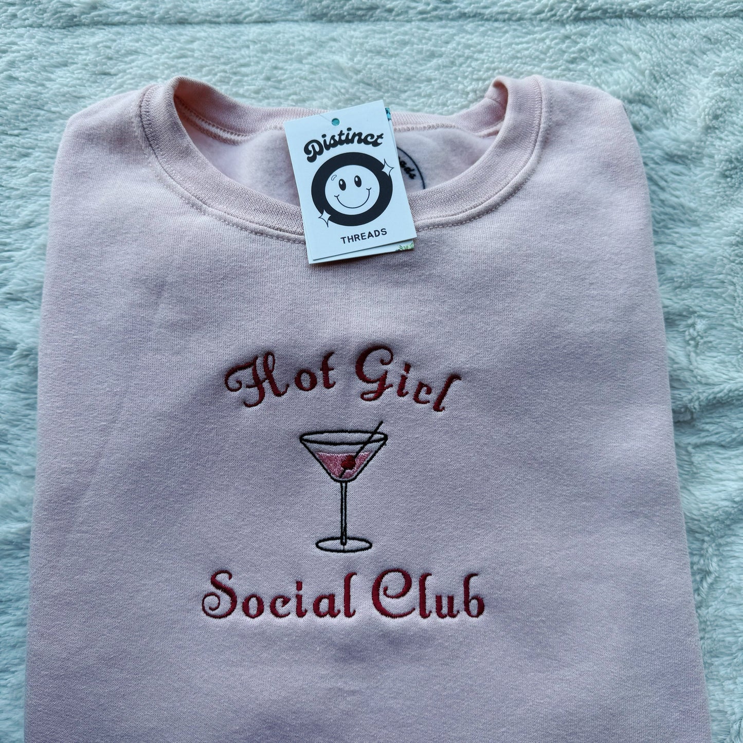 Hot Girl Social Club Ready To Ship Embroidered Crew - Size XL