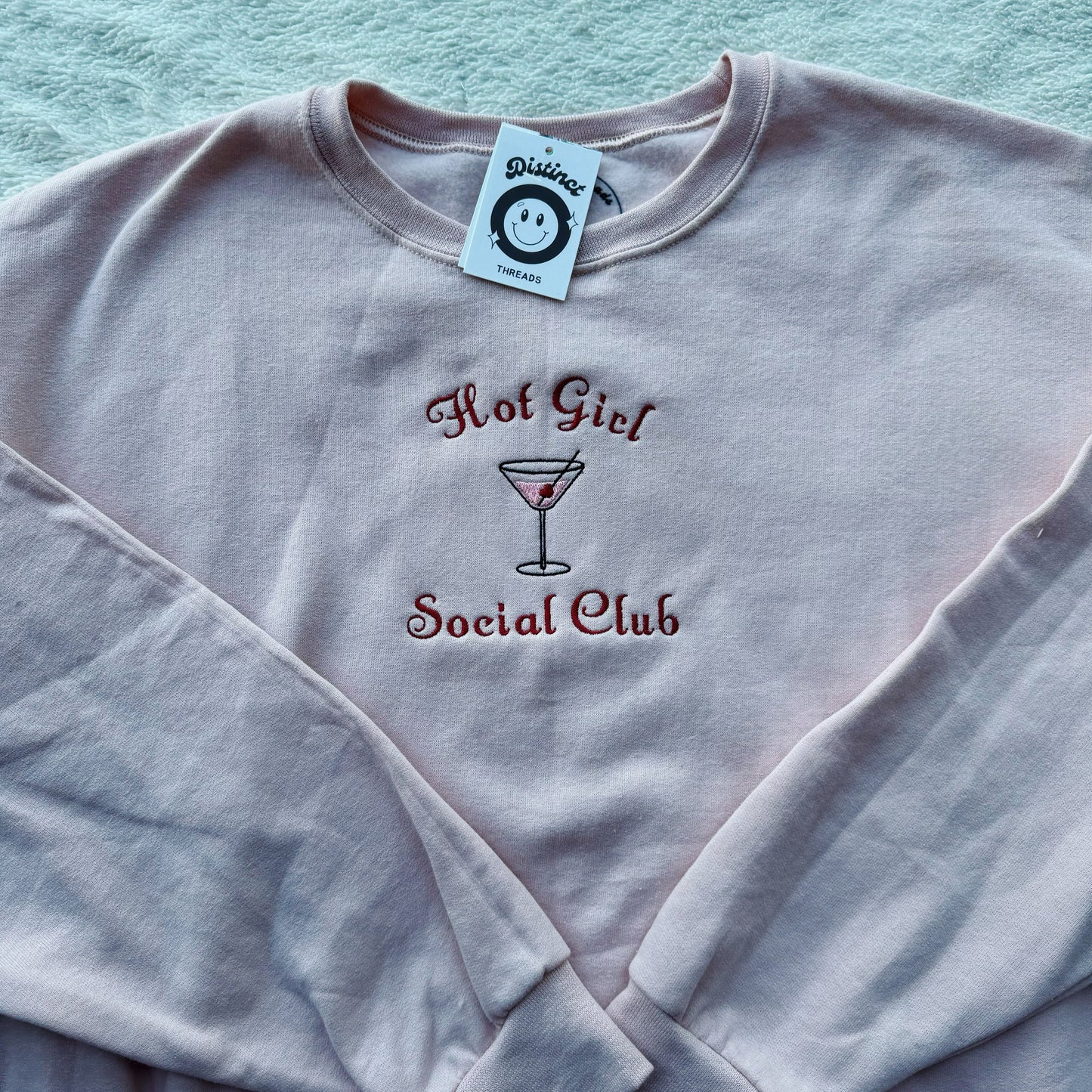 Hot Girl Social Club Ready To Ship Embroidered Crew - Size XL