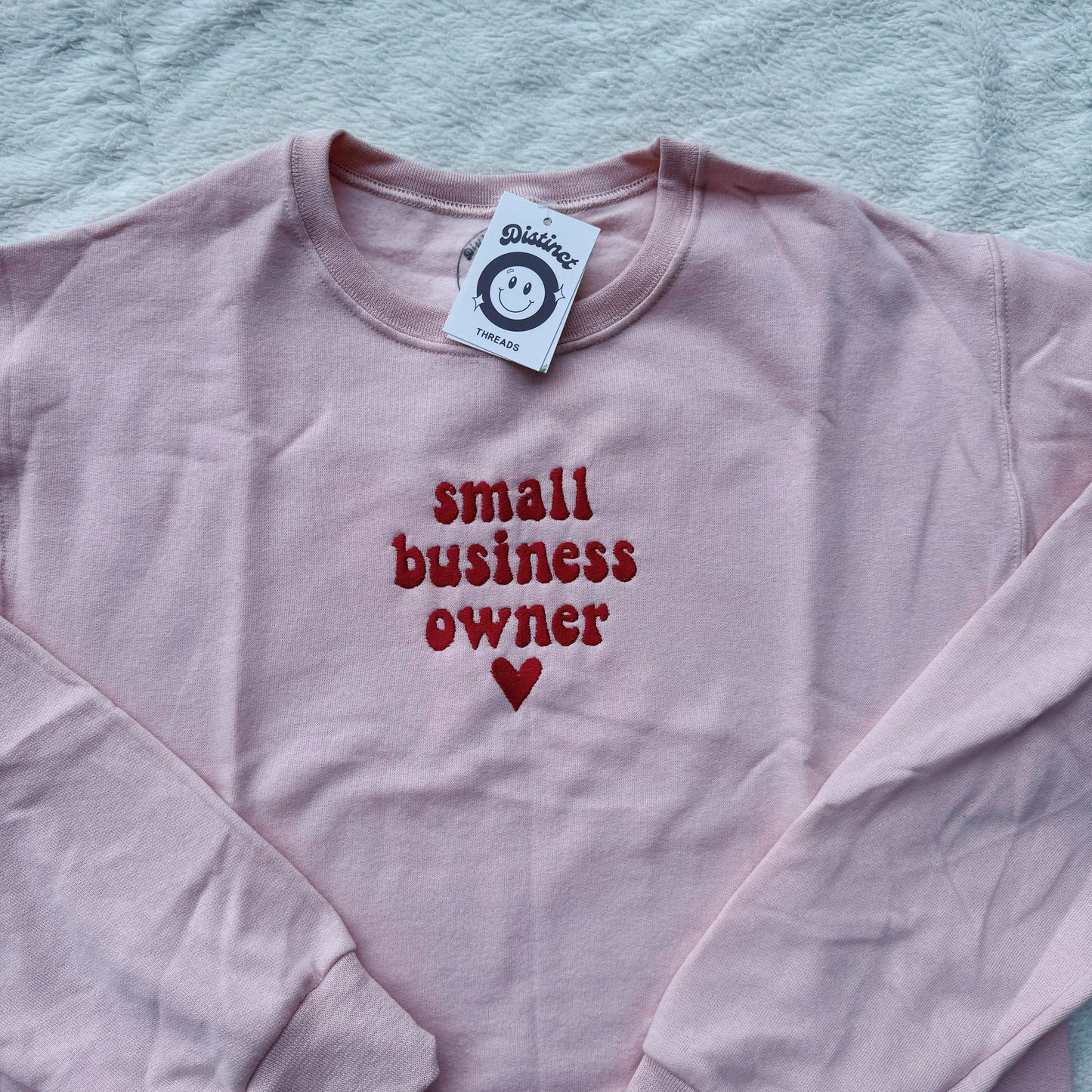 Small Business Owner Ready To Ship Embroidered Crew - Size Small