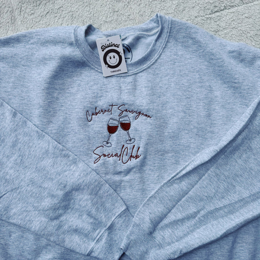 Cabernet Sauvignon Ready To Ship Embroidered Crew - Size XL