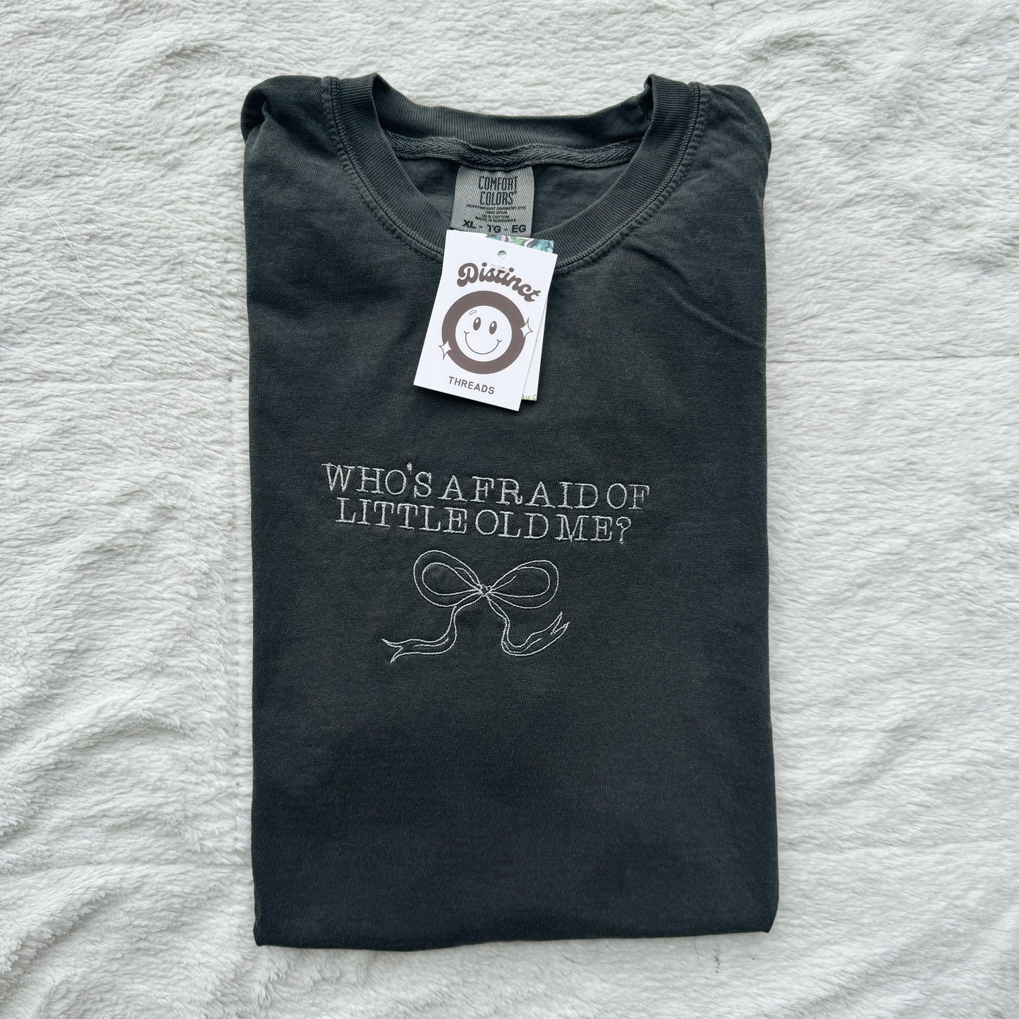 Who's Afraid Of Little Old Me Taylor Inspired Embroidered T-Shirt