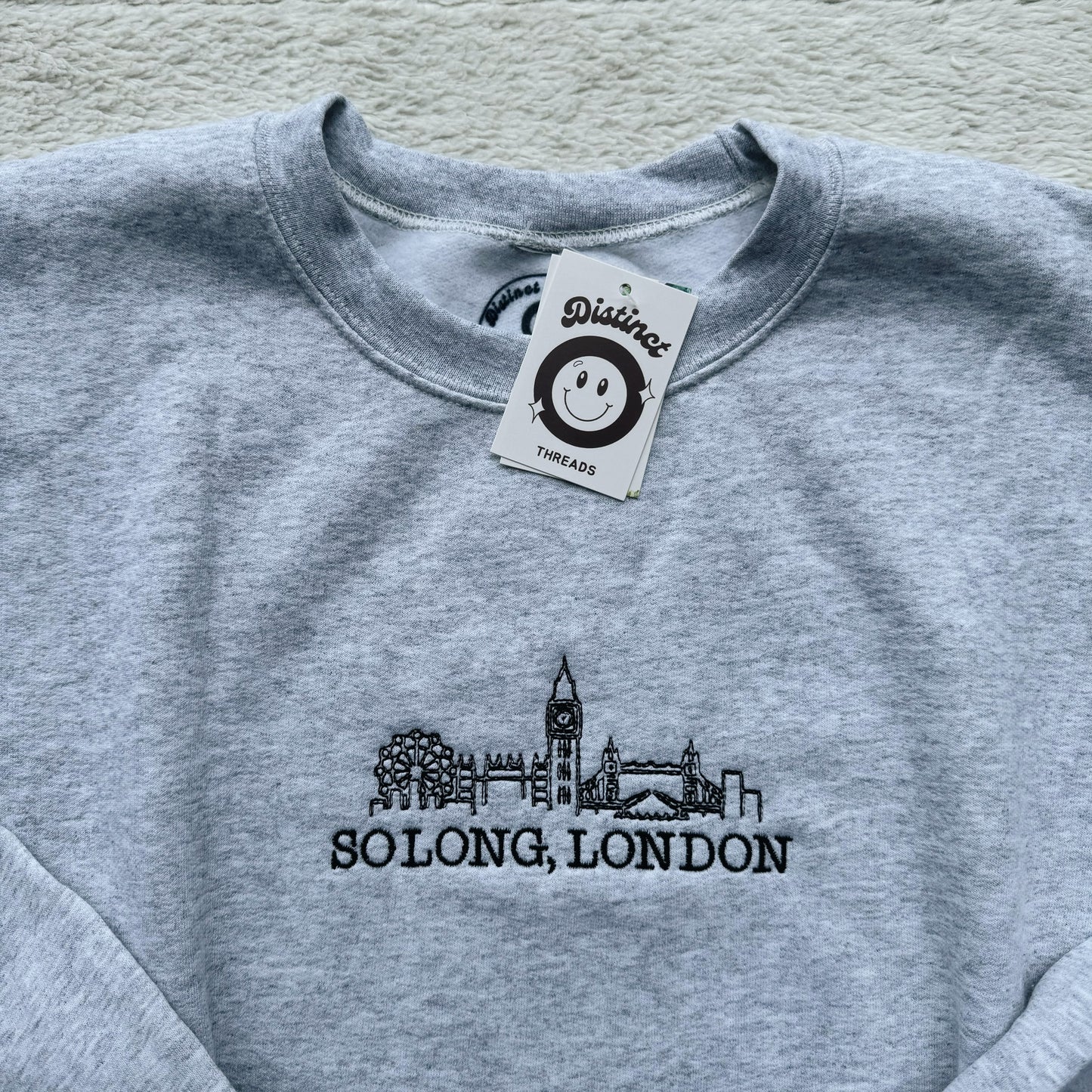 So Long, London Ready To Ship Embroidered Crew - Size XL