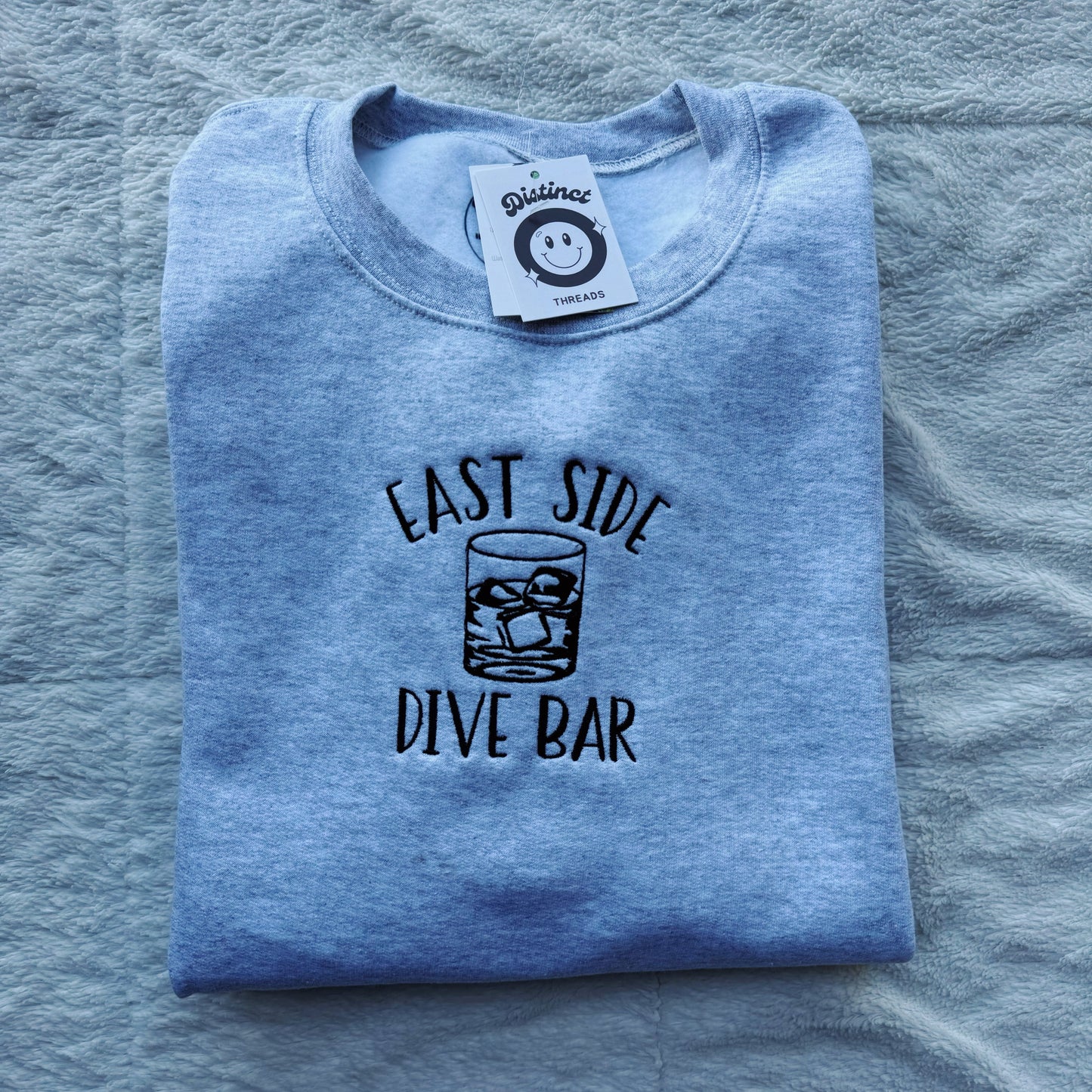 East Side Dive Bar Ready To Ship Embroidered Crew - Size Large