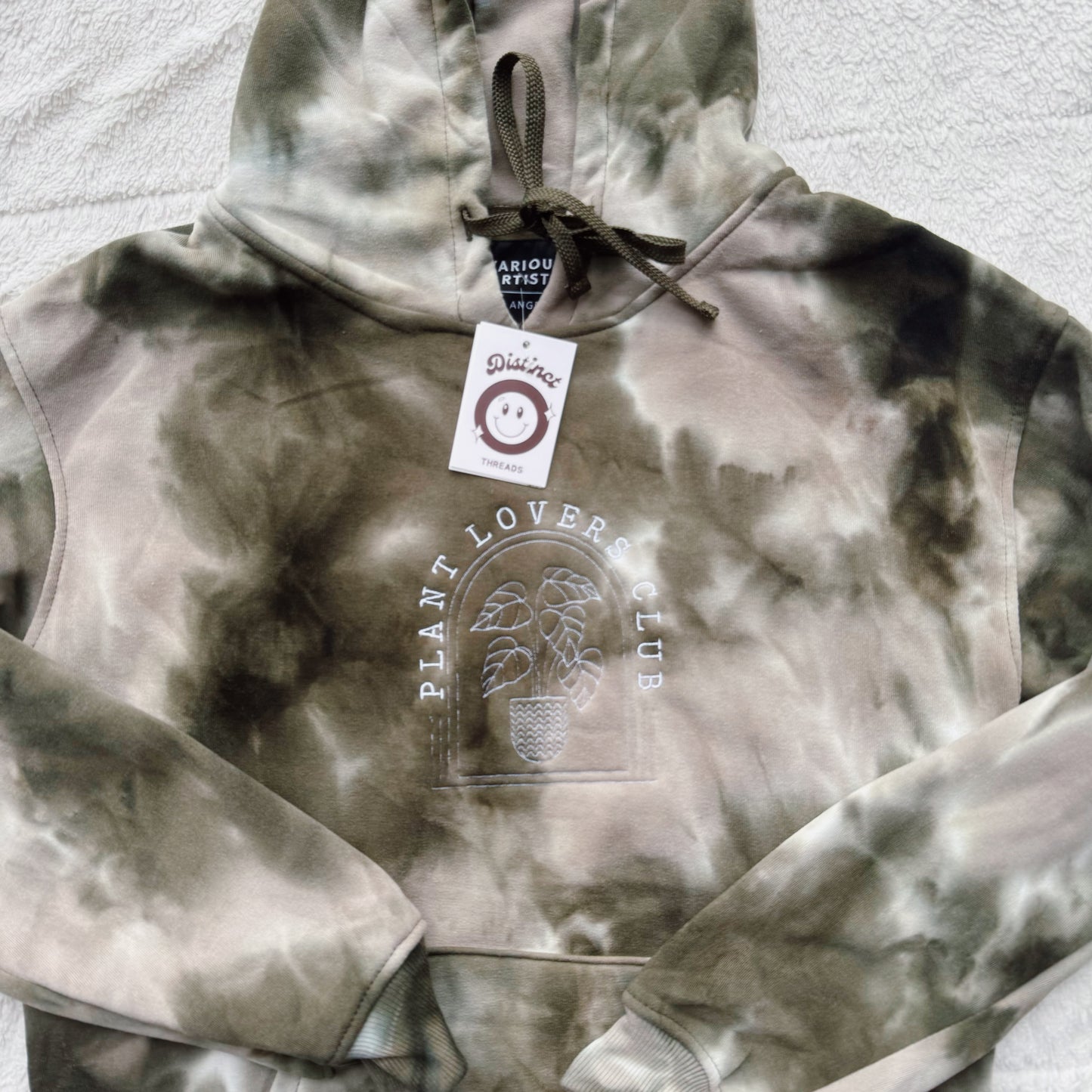 Special Edition Plant Lovers Embroidered Tie-Dye Hoodie