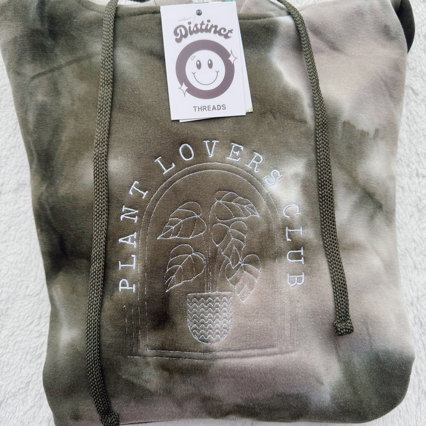 Special Edition Plant Lovers Embroidered Tie-Dye Hoodie