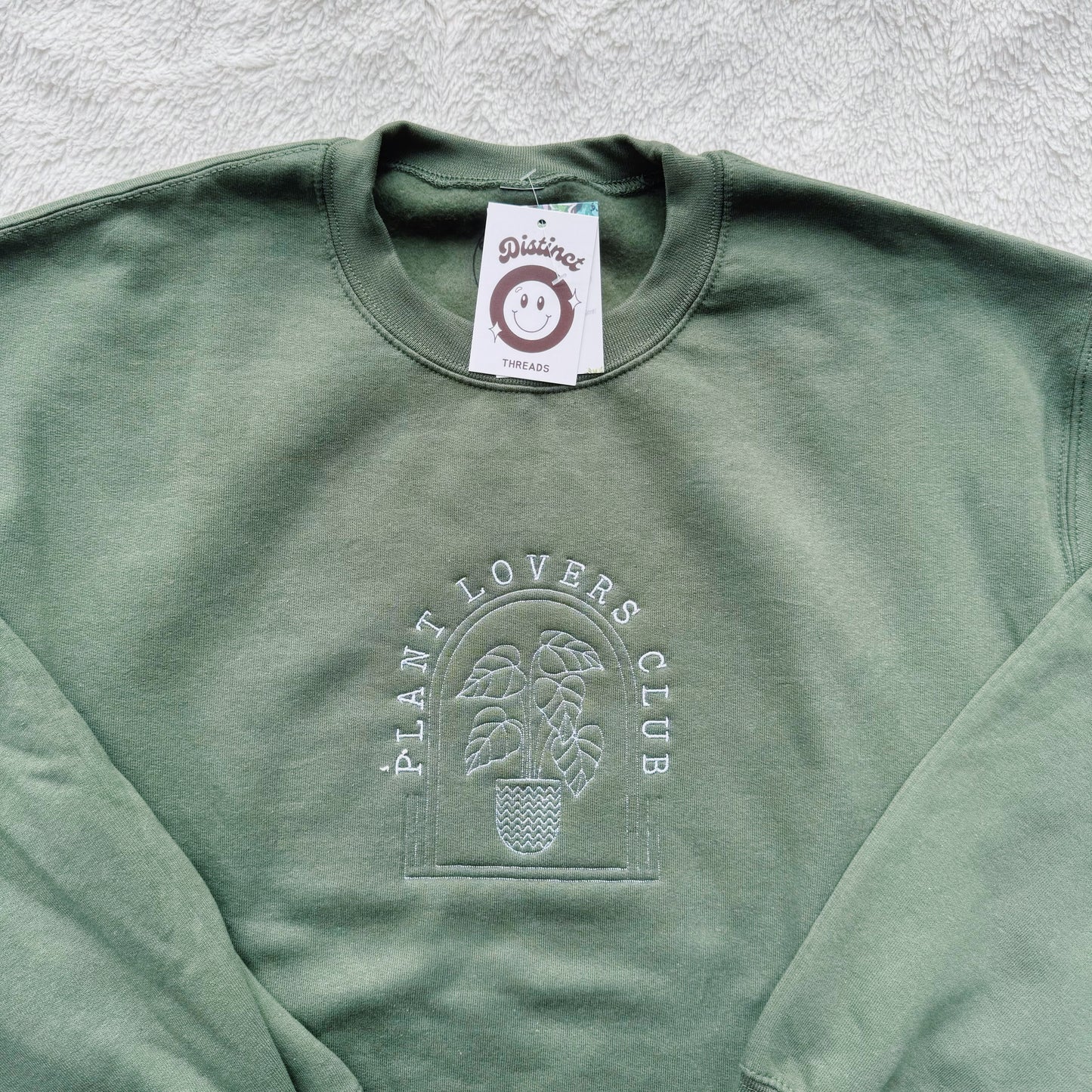 Plant Lovers Club Embroidered Crewneck Sweatshirt