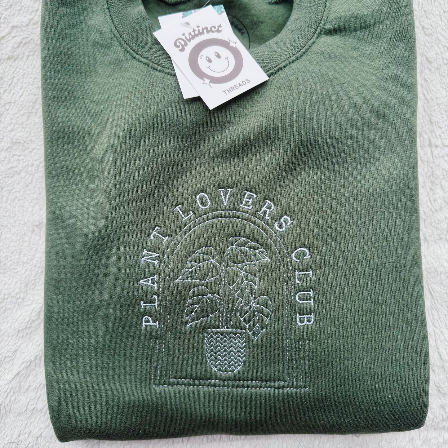 Plant Lovers Club Embroidered Crewneck Sweatshirt