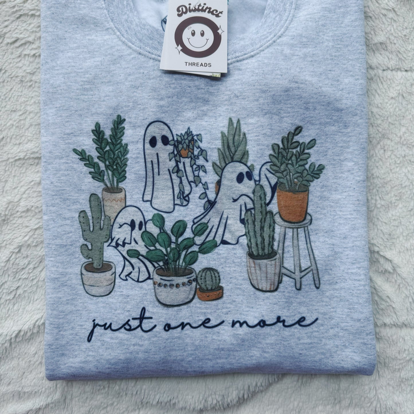 Just One More Plant Ghosts Printed Crew