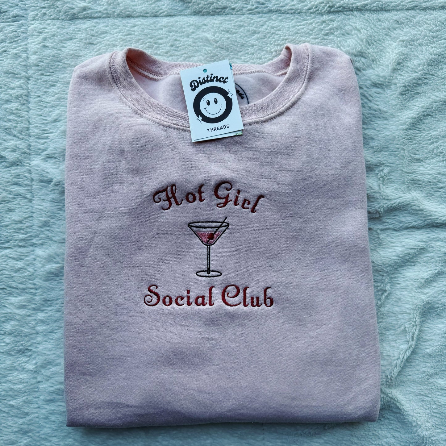 Hot Girl Social Club Ready To Ship Embroidered Crew - Size XL