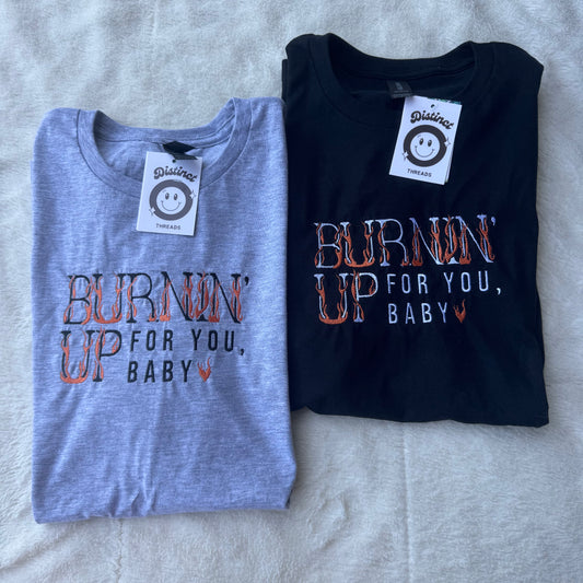 The JoBros Burnin' Up For You Inspired Embroidered T-Shirt