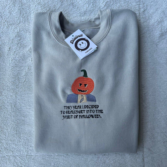 Dwight Pumpkin Head Crewneck Sweatshirt