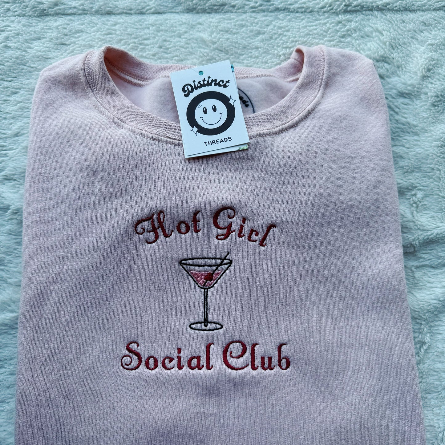 Hot Girl Social Club Embroidered Crewneck Sweatshirt