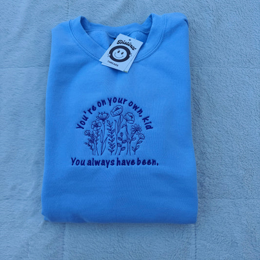 YOYOK Taylor Inspired Embroidered Crewneck Sweatshirt