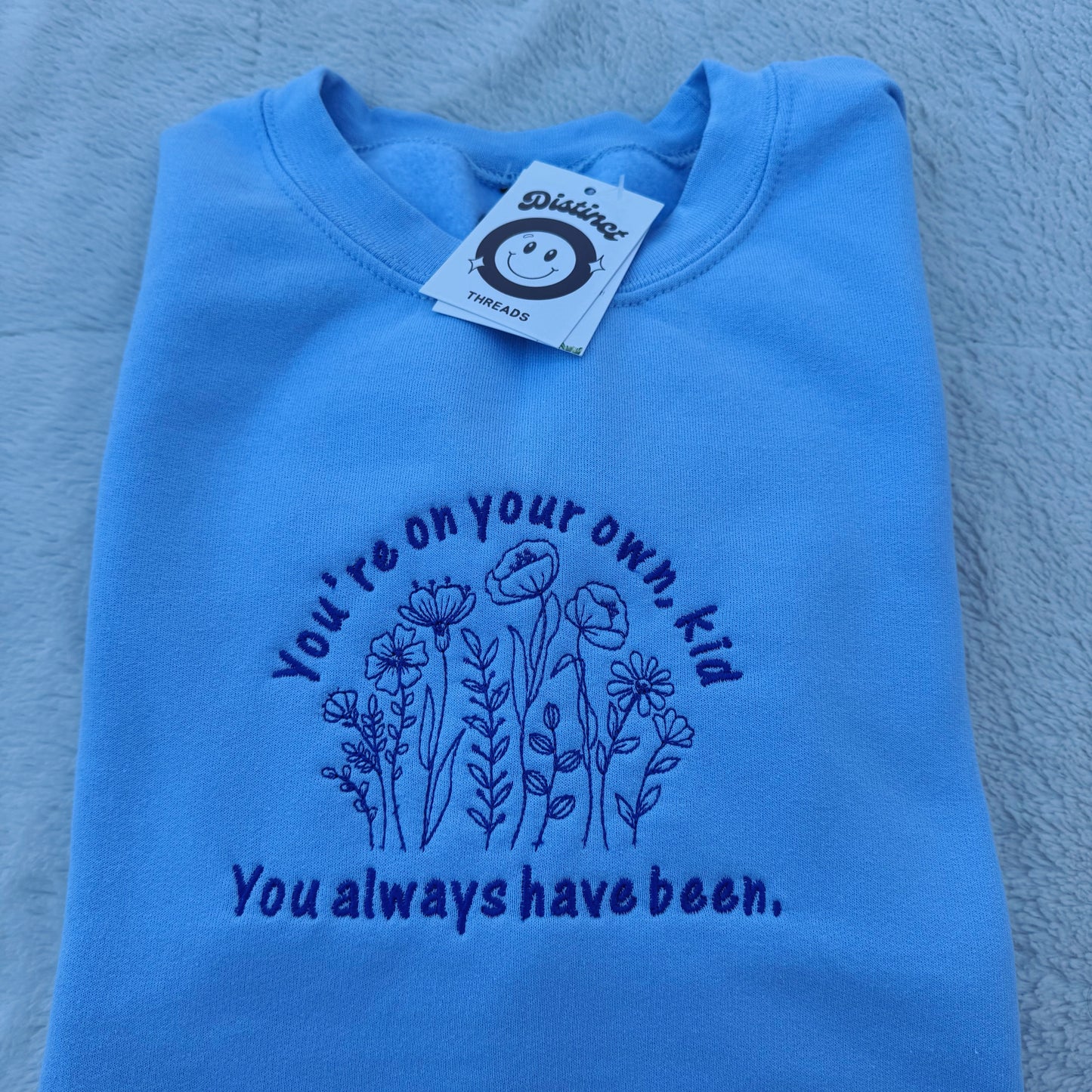 YOYOK Taylor Inspired Embroidered Crewneck Sweatshirt