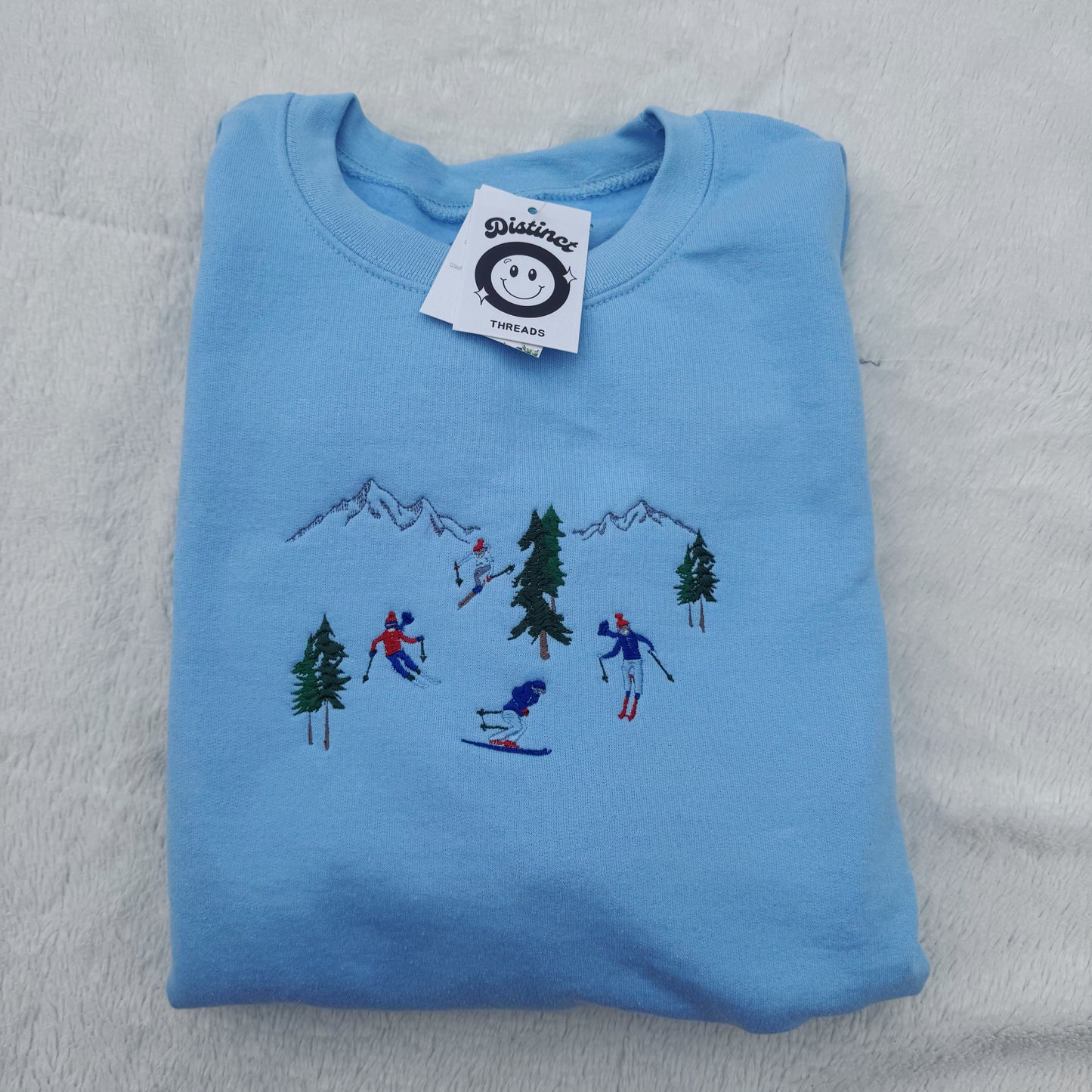 Hit The Slopes Embroidered Crewneck Sweatshirt