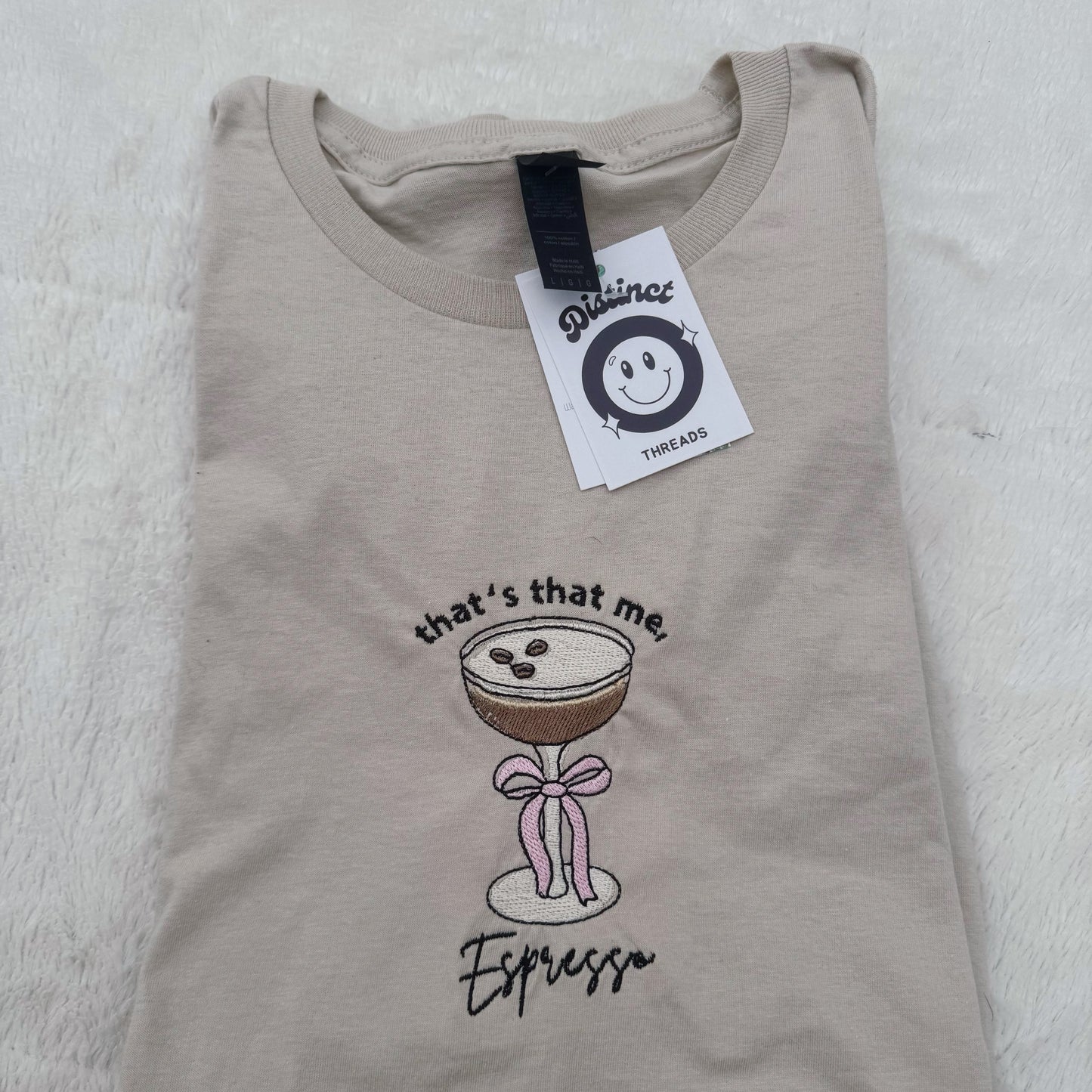That’s That Me Espresso Inspired Embroidered T-Shirt
